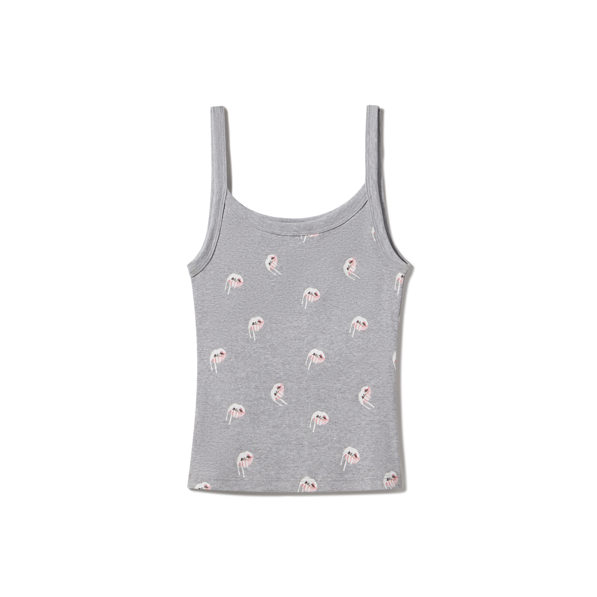 Lips Logo Grey Cami